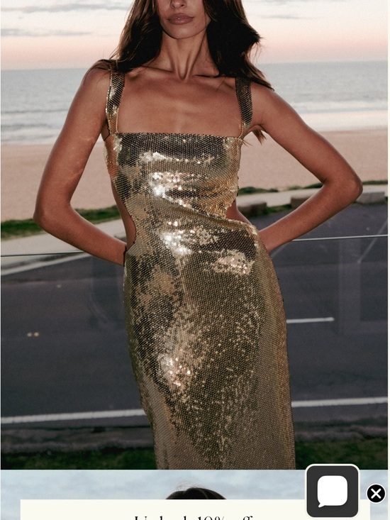 Meshki Dresses & Skirts - Meshki Adoria sequin cut out maxi dress
